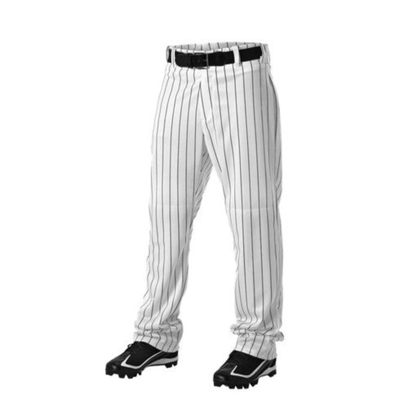 Athletic Straight|YXS|White/Black Pinstripe