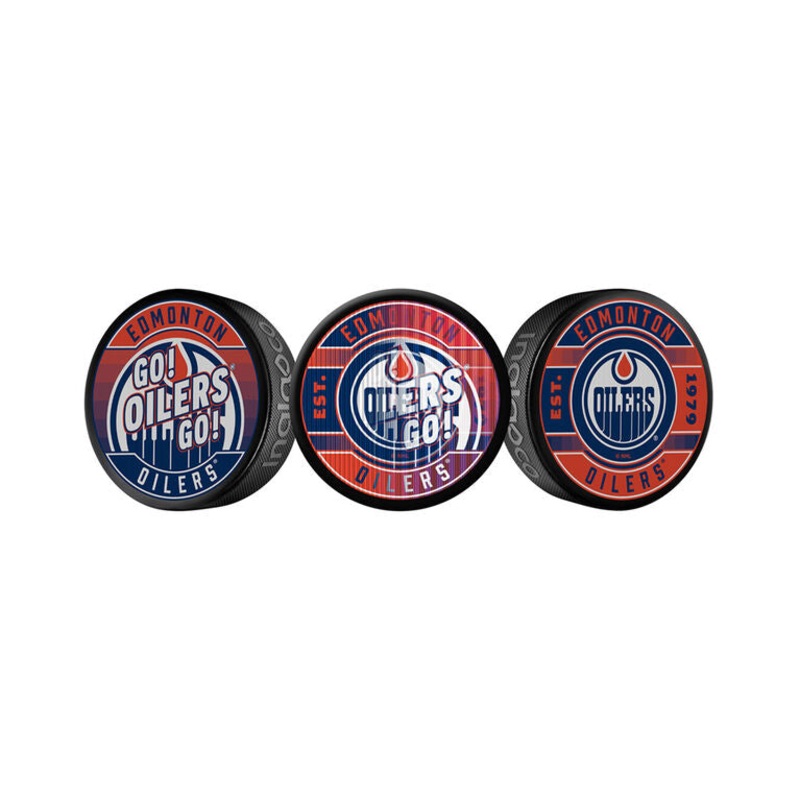 Inglasco Edmonton Oilers Lenticular Design Puck