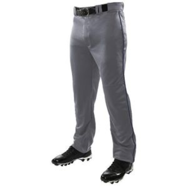 Piped Baseball Pants|M|Graphite/Navy Piping