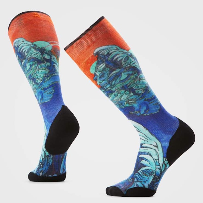 Smartwool Men’s Ski Winter Haze Print Over The Calf Socks
