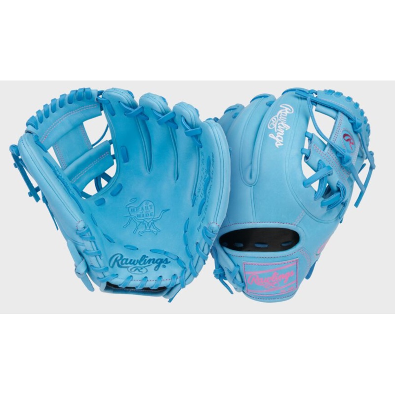 Heart of the Hide 11.5-Inch Columbia Blue Infield Glove, Right Hand Throw