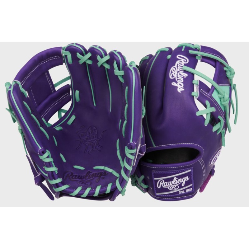Heart of the Hide 11.5-Inch Purple Infield Glove, Right Hand Throw