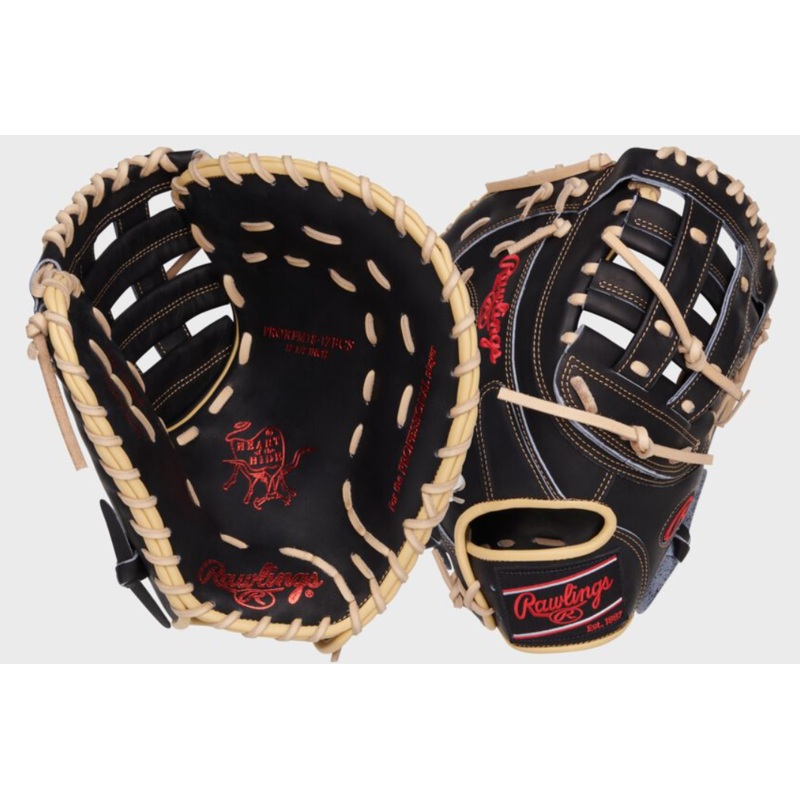 Heart of the Hide 12.5 Black 1st Base Mitt, Right Hand Throw