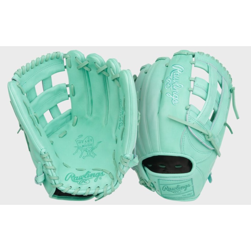 Heart of the Hide 12.75-Inch Mint Outfield Glove, Right Hand Throw