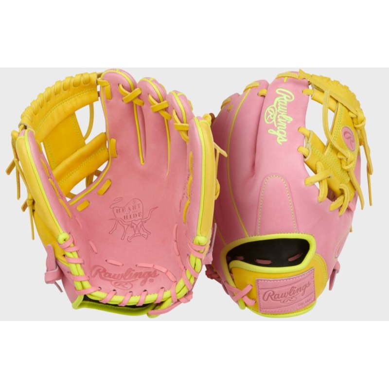 Heart of the Hide ContoUR Fit 11.5-Inch Pink Infield Glove, Right Hand Throw